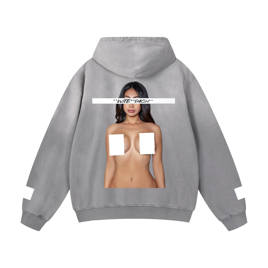WiTEPACH Heavyweight Sunfade Oversized Hoodie