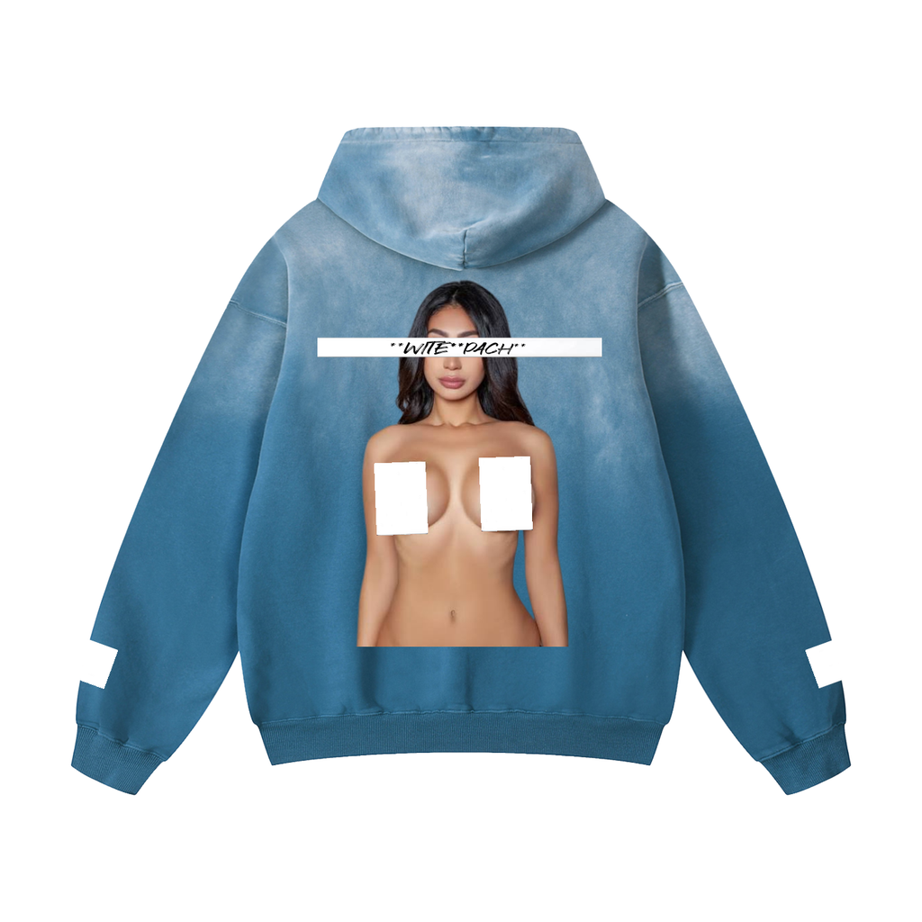 WiTEPACH Heavyweight Sunfade Oversized Hoodie
