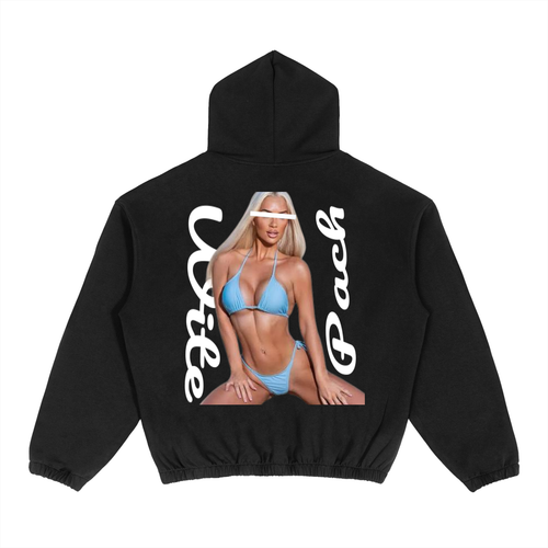 WiTEPACH Boxy Cinched Hem Hoodie