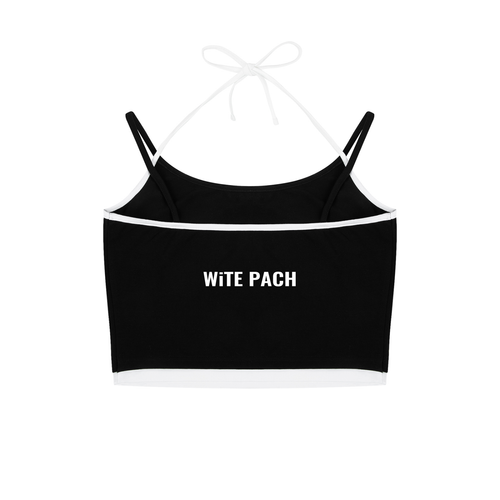 WiTE PACH WMNS Contrast Binding Halter Tank Top